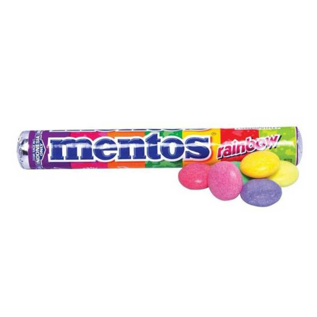 

Permen Mentos Warna Warni Rasa Buah Rainbow Roll 37 gram