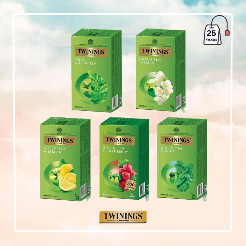 

TWININGS Tea Green Tea Varian 25's Teabags