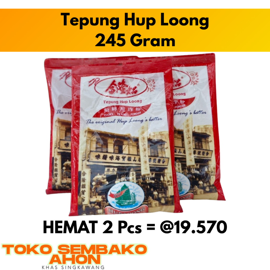 

Tepung Hup Loong / Hup Loong's Batter / Tepung Hup Long / Tepung Hap long / Tepung Hap Loong / Frying Powder / Tepung Goreng Hup Loong / Tepung Serbaguna Hup Loong / Tepung Hup Loong Untuk Ayam & Seafood