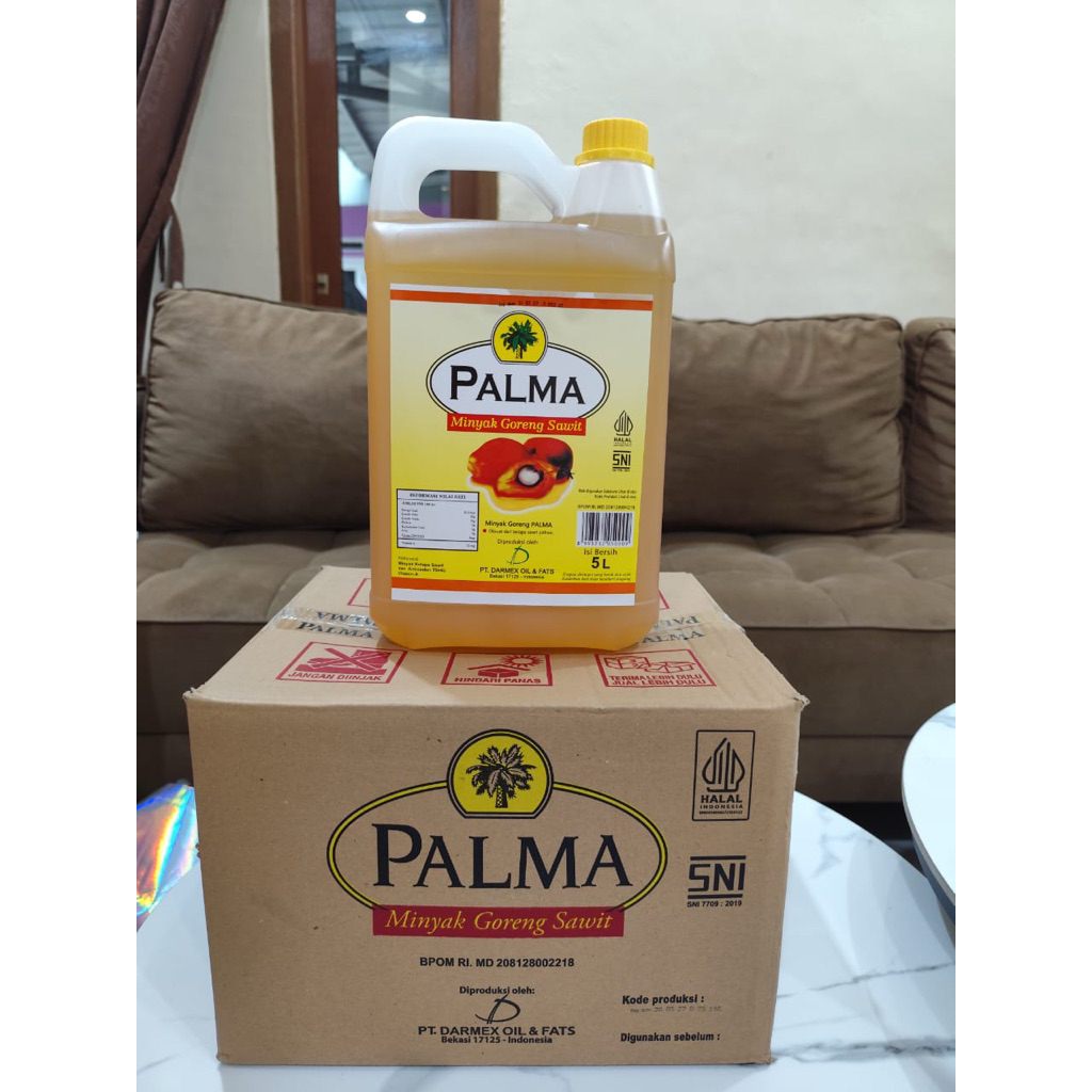 

Minyak Palma 5 Liter 1 Dus isi 4 Jeriken