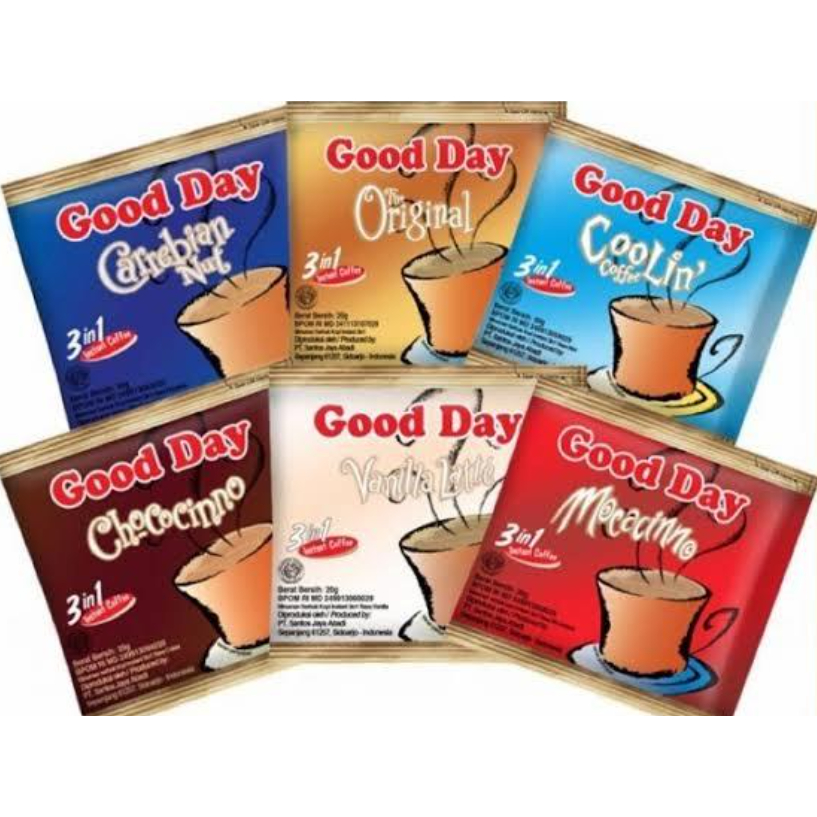 

Good Day Original Pak 10x20 gr Kopi Instan Sachet
