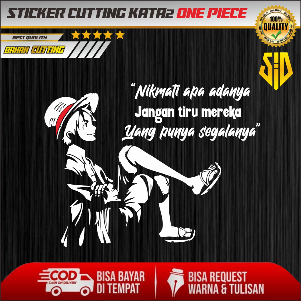 STIKER KATA KATA KACA BELAKANG MOBIL / CUTTING STICKER KATA KATA KACA MOBIL BELAKANG /  CUTTING STIC