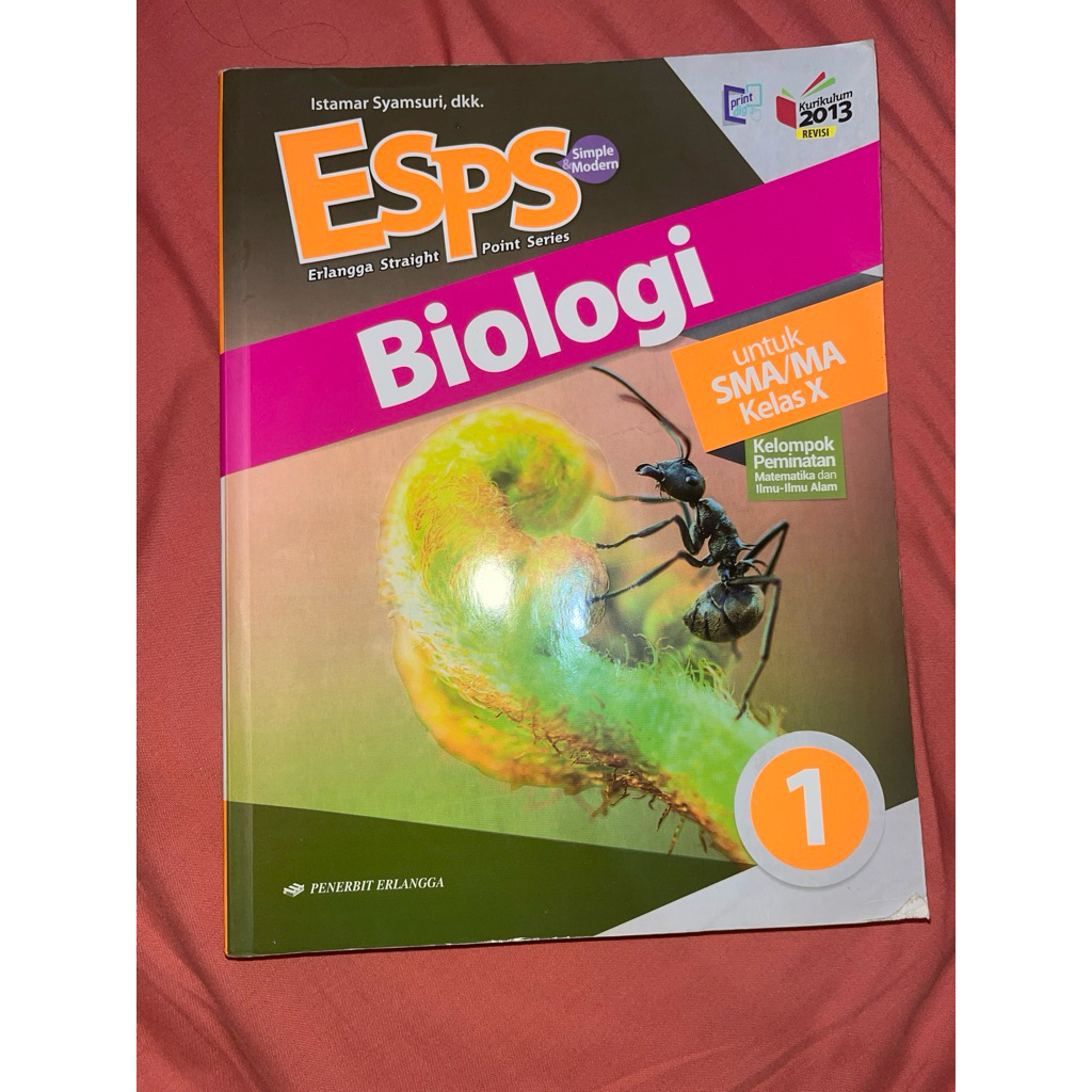 BUKU ESPS BIOLOGI SMA KELAS 1/10/X ERLANGGA