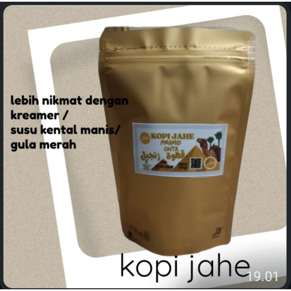 

KOPI JAHE REMPAH QAHWA ZANJABIL PIRAMID ONTA kemasan baru ENAK NIKMAT NAGIHIN