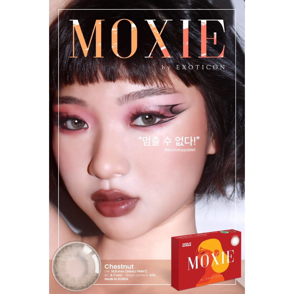 Softlens Moxie Chestnut normal minus s/d -6.00