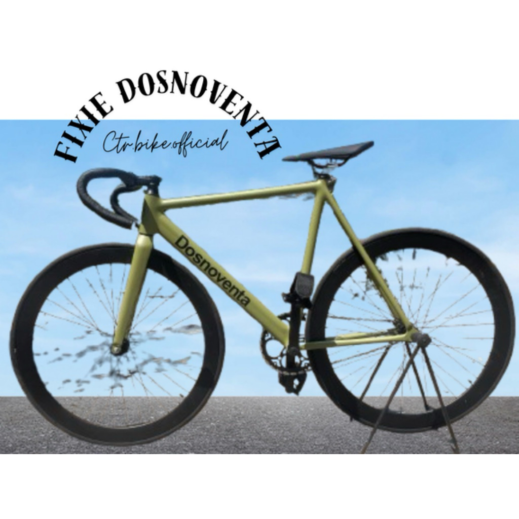 FULLBIKE FIXIE SEPEDA DOSNOVENTA HIJAU ARMY
