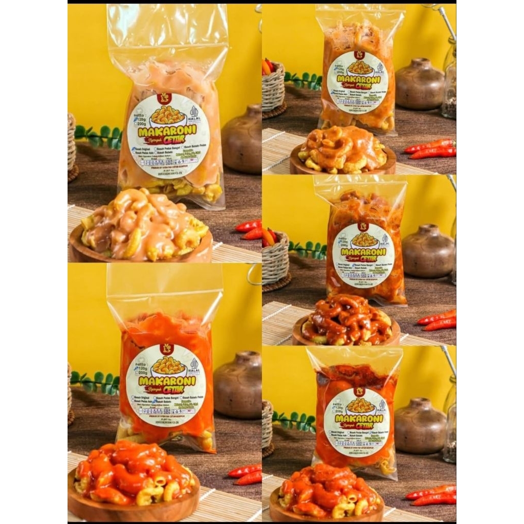 

Makaroni bumbu basah Netto 120gr by. Nyonyah Cetar