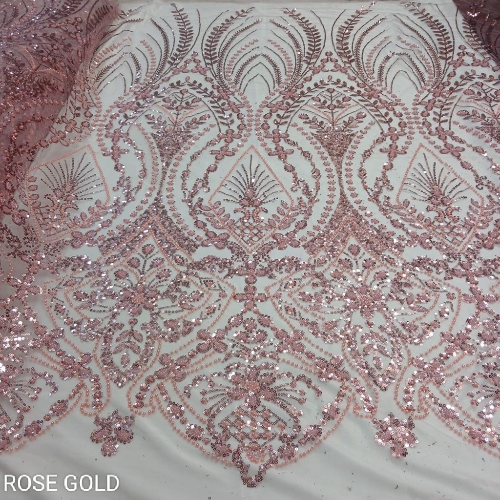 Bahan Kain Tille Kebaya Full Payet/Kain Tille Payet Kebaya Wanita Mewah