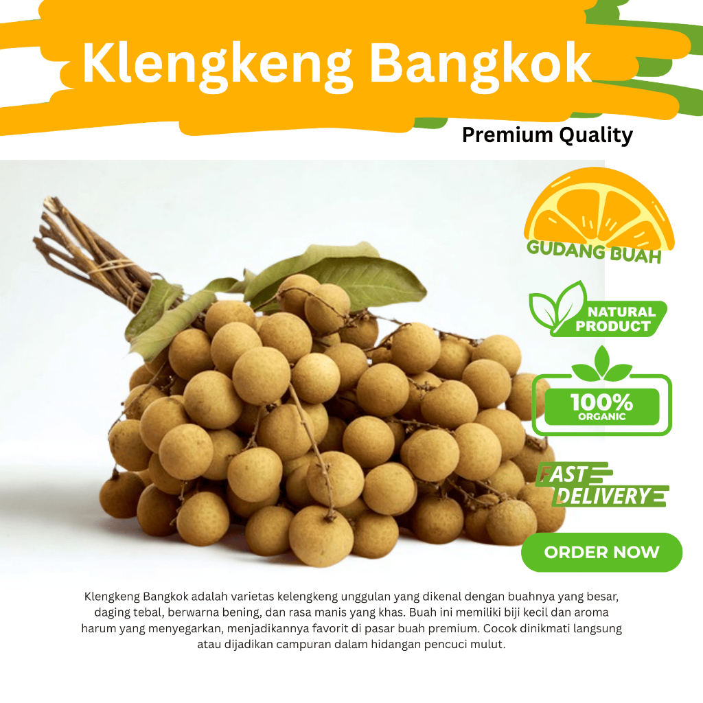 

Lengkeng Merah Bangkok 500 g Grade AAA Super Premium