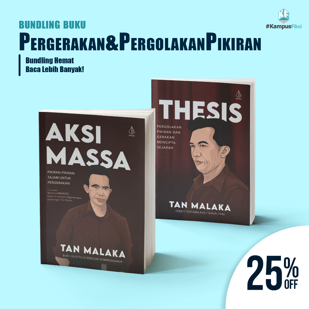KampusFiksi - Bundling Buku Revolusi dan Kesadaran - Pikiran & Perlawanan Bangsa - Tan Malaka