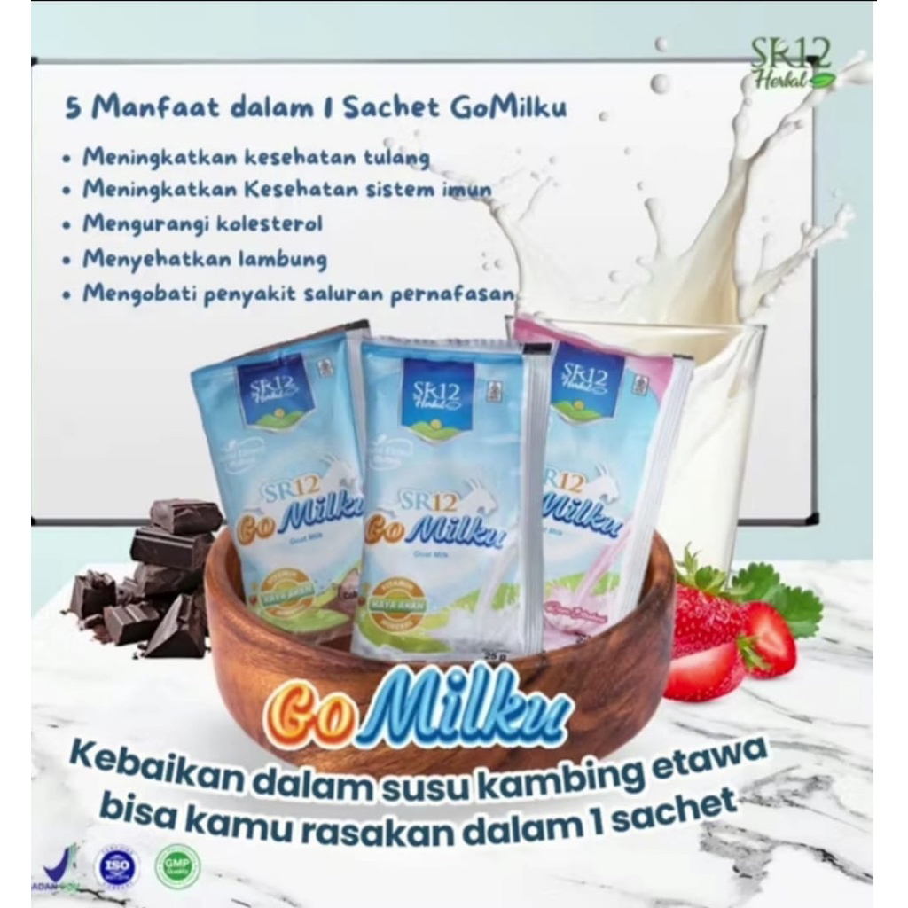 

SR12 Go Milku Susu Kambing Etawa Bubuk BPOM isi 25gr (satuan)