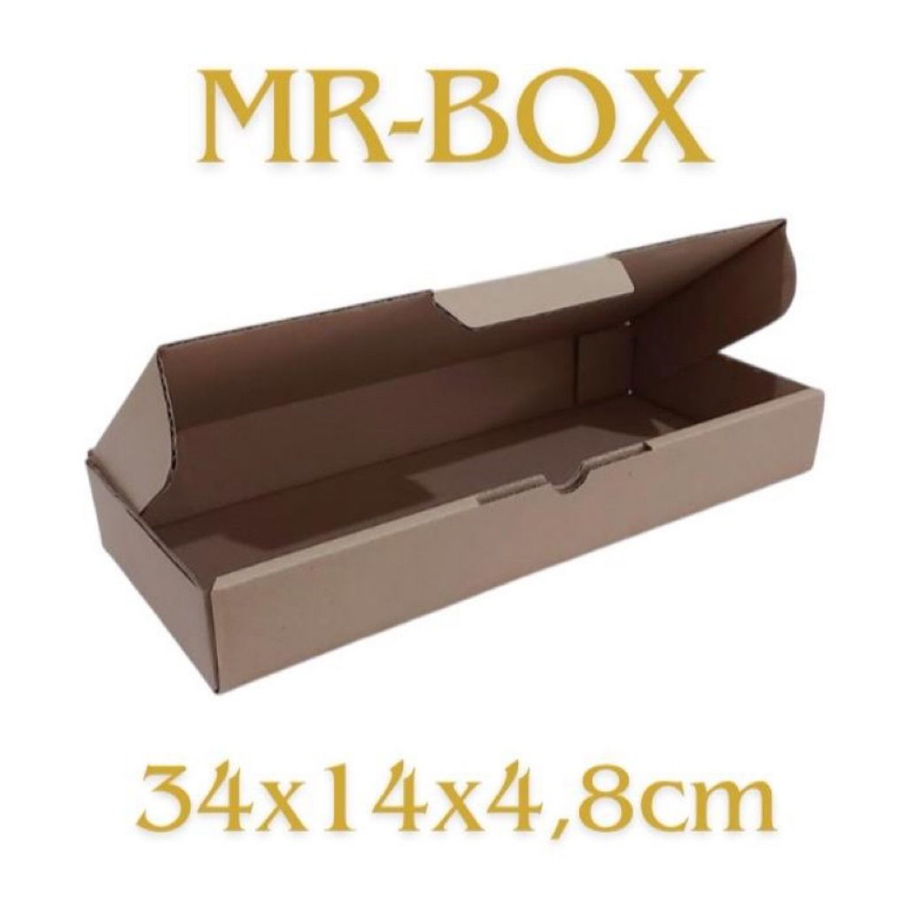 

Kardus karton polos uk. 34x14x4,8 cm - box kotak model DIE CUT PIZZA