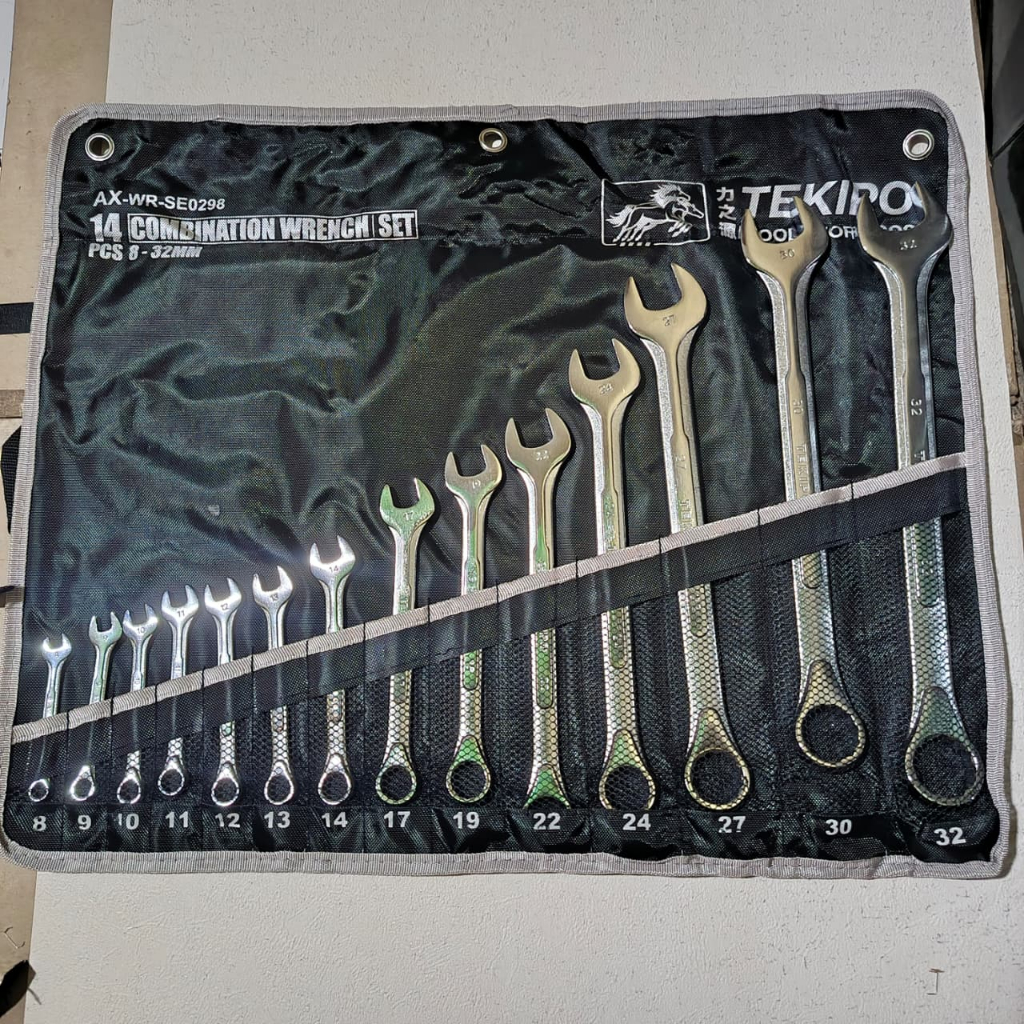 TEKIRO LENGKAP Kunci 8-32 mm Kunci Ring Pas Combination Wrench 14 Pcs / Kunci ring set 8 pcs TEKIRO 