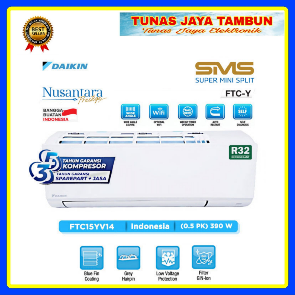 AC DAIKIN 25 YV / AC DAIKIN 1 PK FTC 25 YV / DAIKIN FTC25YV14