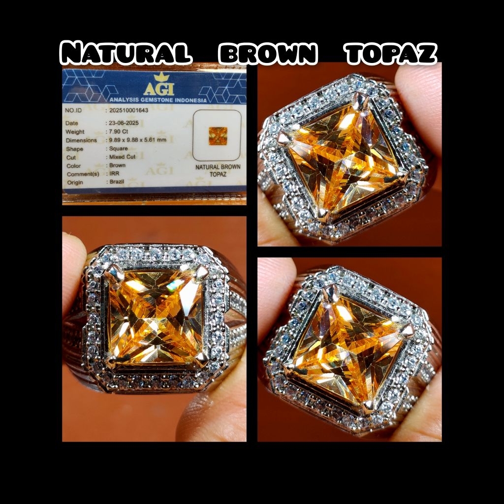 NATURAL PERMATA BROWN TOPAZ BRAZIL