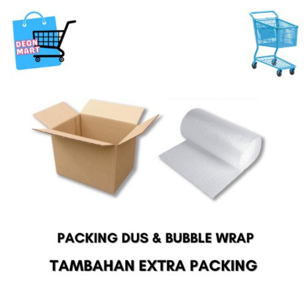 

PACKING DUS & BUBBLE WARP TAMBAHAN EXTRA PACKING