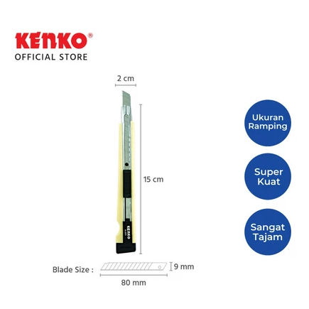 

KENKO CUTTER / Pemotong Kertas A-300AL (9 Mm Blade)