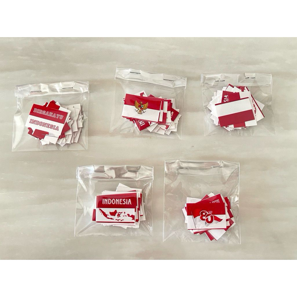 

Stiker Pipi 17 Agustus isi 25 pcs & 225 pcs / Stiker pipi perlembar & pack Medan