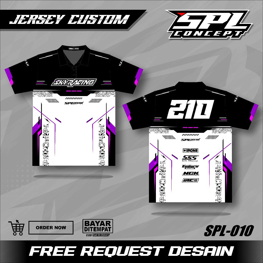 Jersey Racing Custom Full Printing Jersey Balap Racing Bisa Custom Jersey Kaos Baju Team Racing