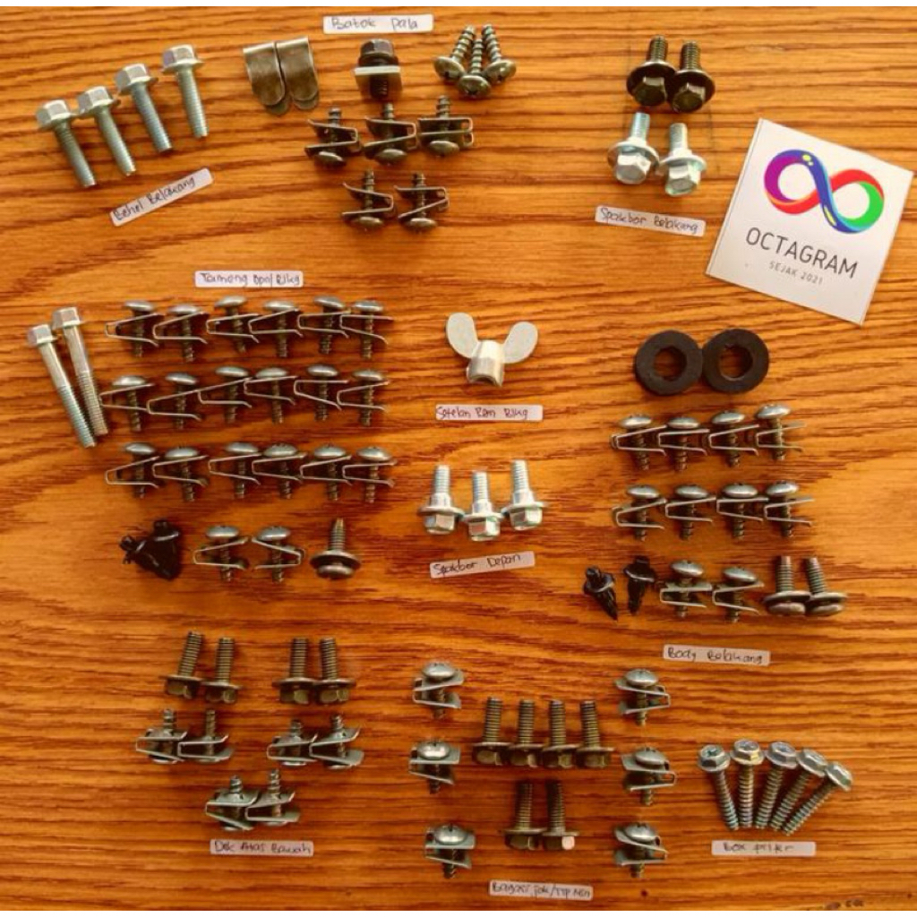 Gratis Ongkir/ Baut Motor Mio J dan Mio GT Full Set - PAKET + CVT