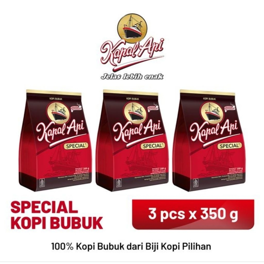 

Kapal Api Special Merah 3 pack x 380 gram