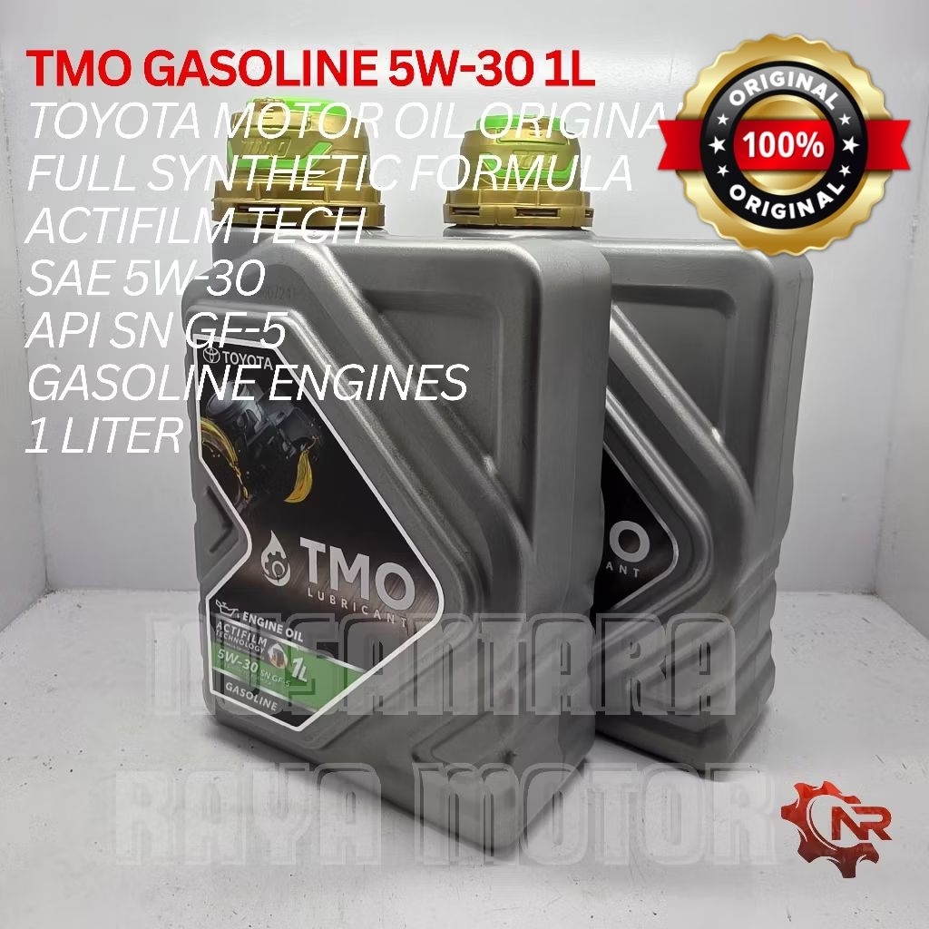 TMO TOYOTA 5W-30 SN GF-5 1L - Oli Mesin Mobil Bensin ORIGINAL TOYOTA 1 LITER