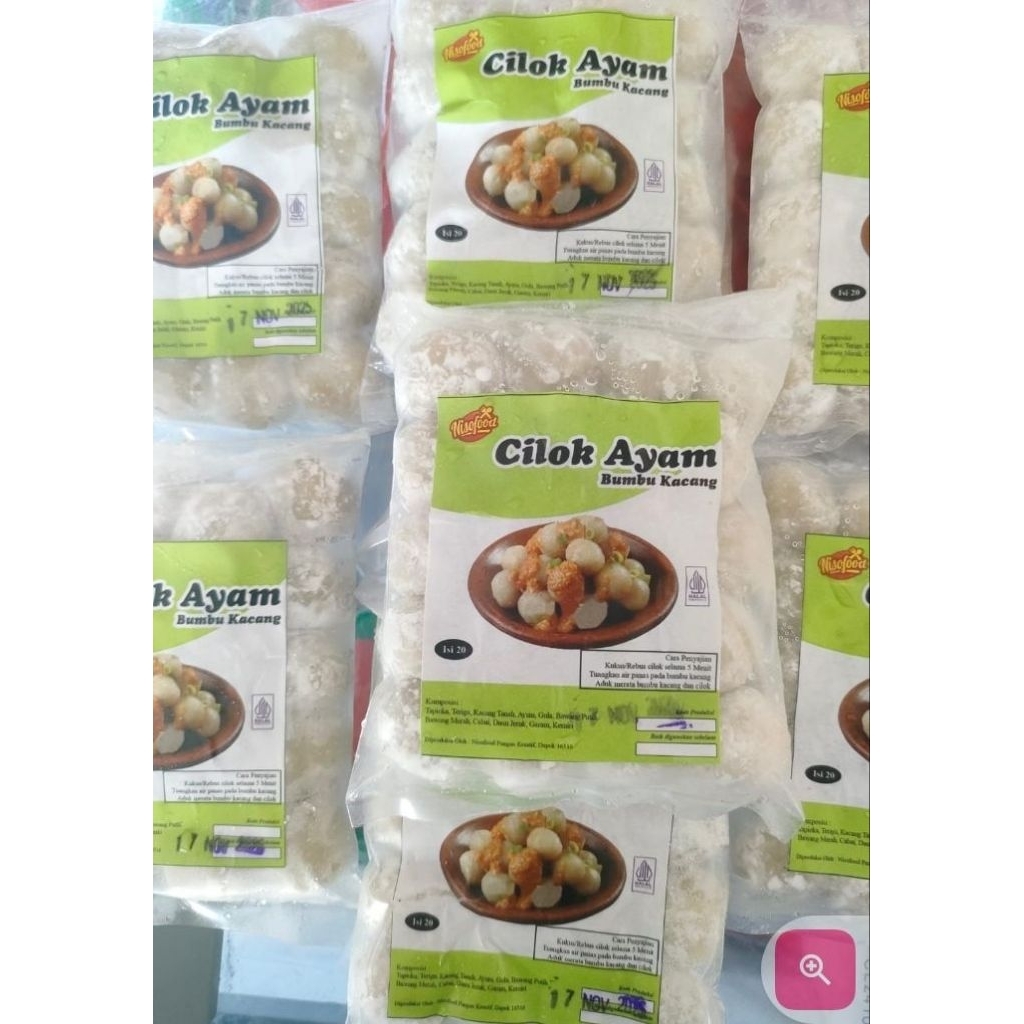 cilok bumbu kacang isi 20