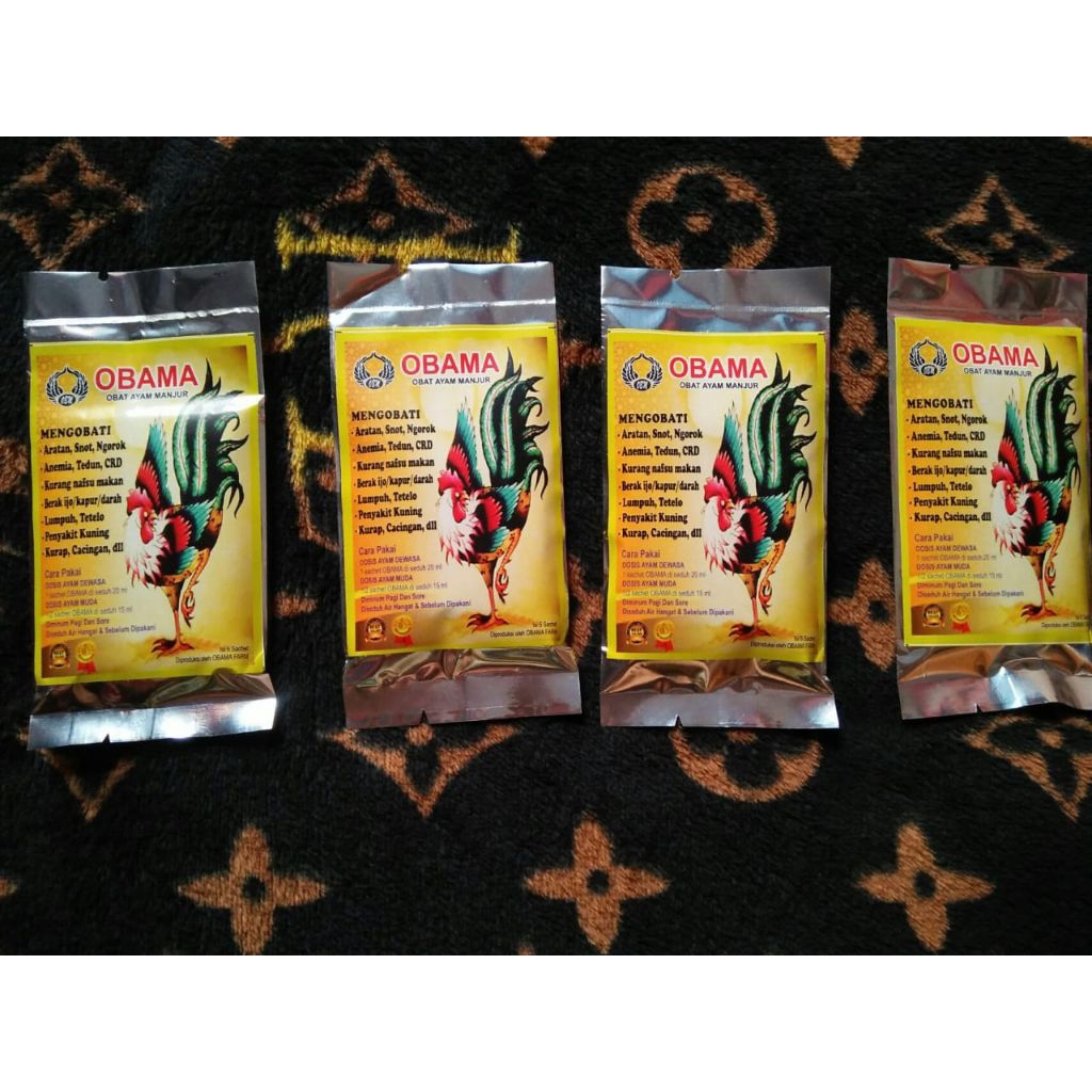 Obat Ayam Sakit OBAMA Tetelo Lumpuh Ngorok 1 Bungkus