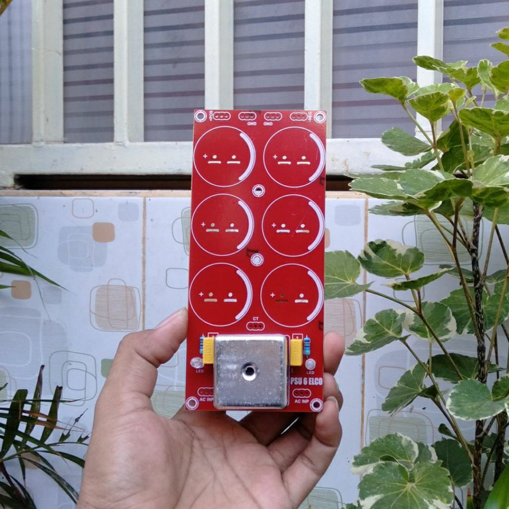 pcb psu 6 elco dioda kiprok 35A mexico plus lampu led