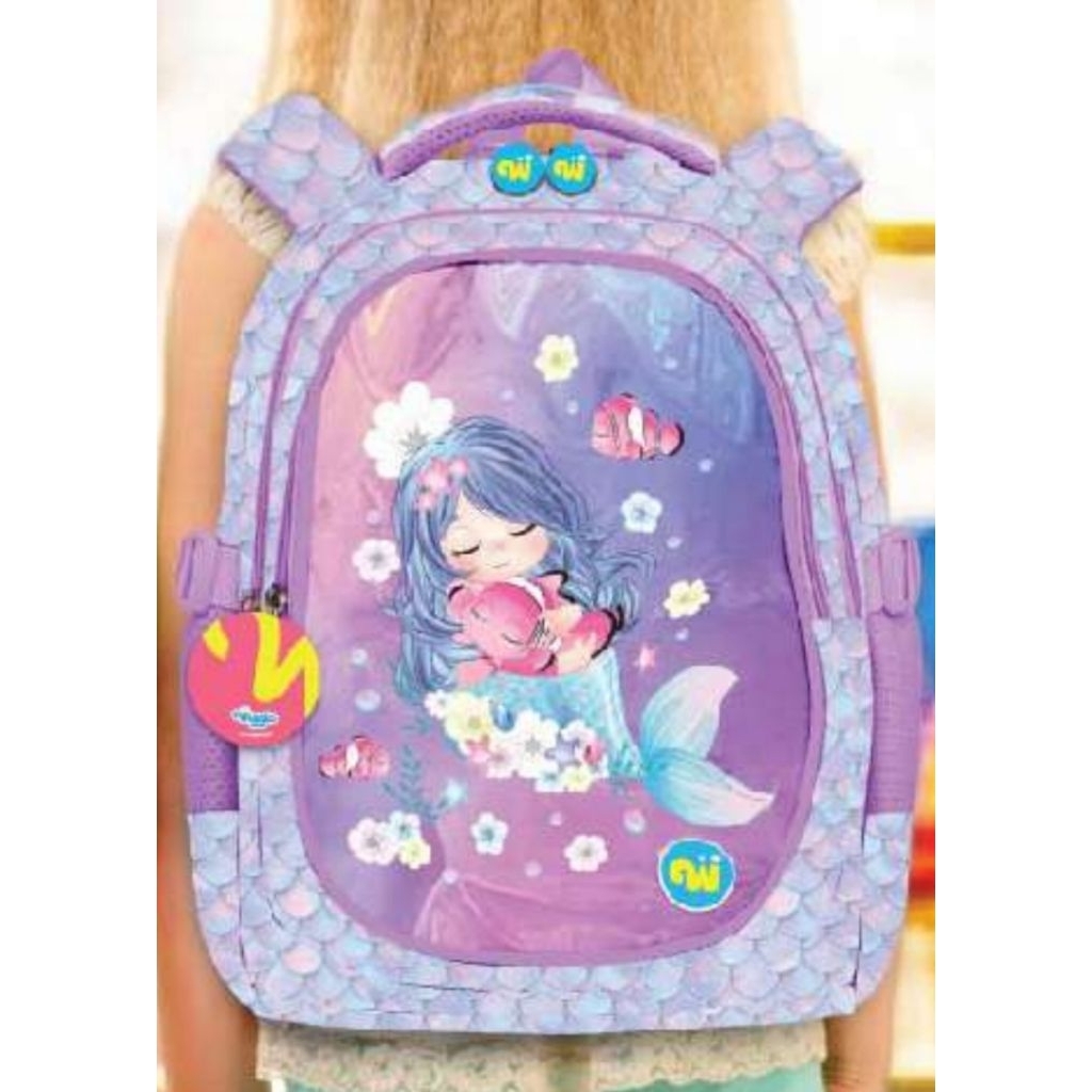 Tas Sekolah anak Wiggle Import Merk Wiggle / Backpack Wiggle Mermaid/ Pink Desert/ Dino