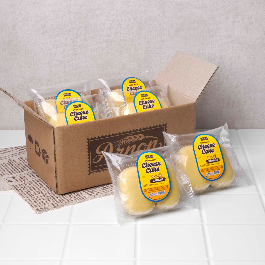 

Arnon Steam Cheese Cake Banana Paket Isi 6 pcs