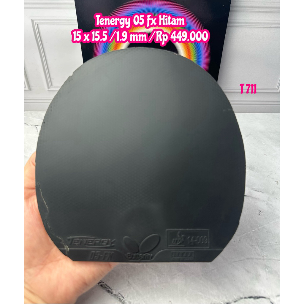 SECOND BET BAT BAD KARET TENIS MEJA PINGPONG TENERGY 05 FX HITAM ORIGINAL MARKET JAPAN