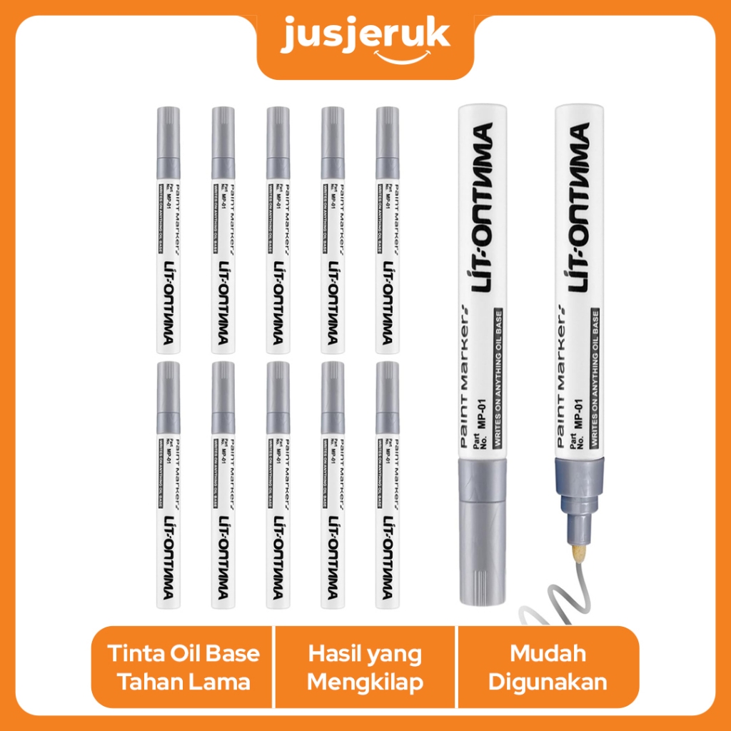 

JFactory Spidol Marker Painting Hias Ban Permanen White Putih