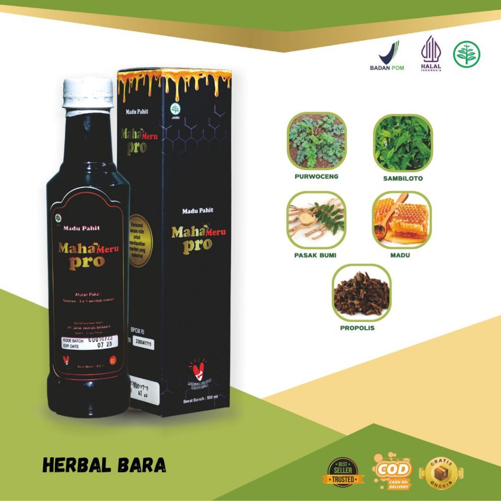 

MADU PAHIT MAHAMERUPRO UKURAN BESAR LEBIH MURAH Unuk Asam Urat, Kolesterol, Diabetes, Darah tinggi