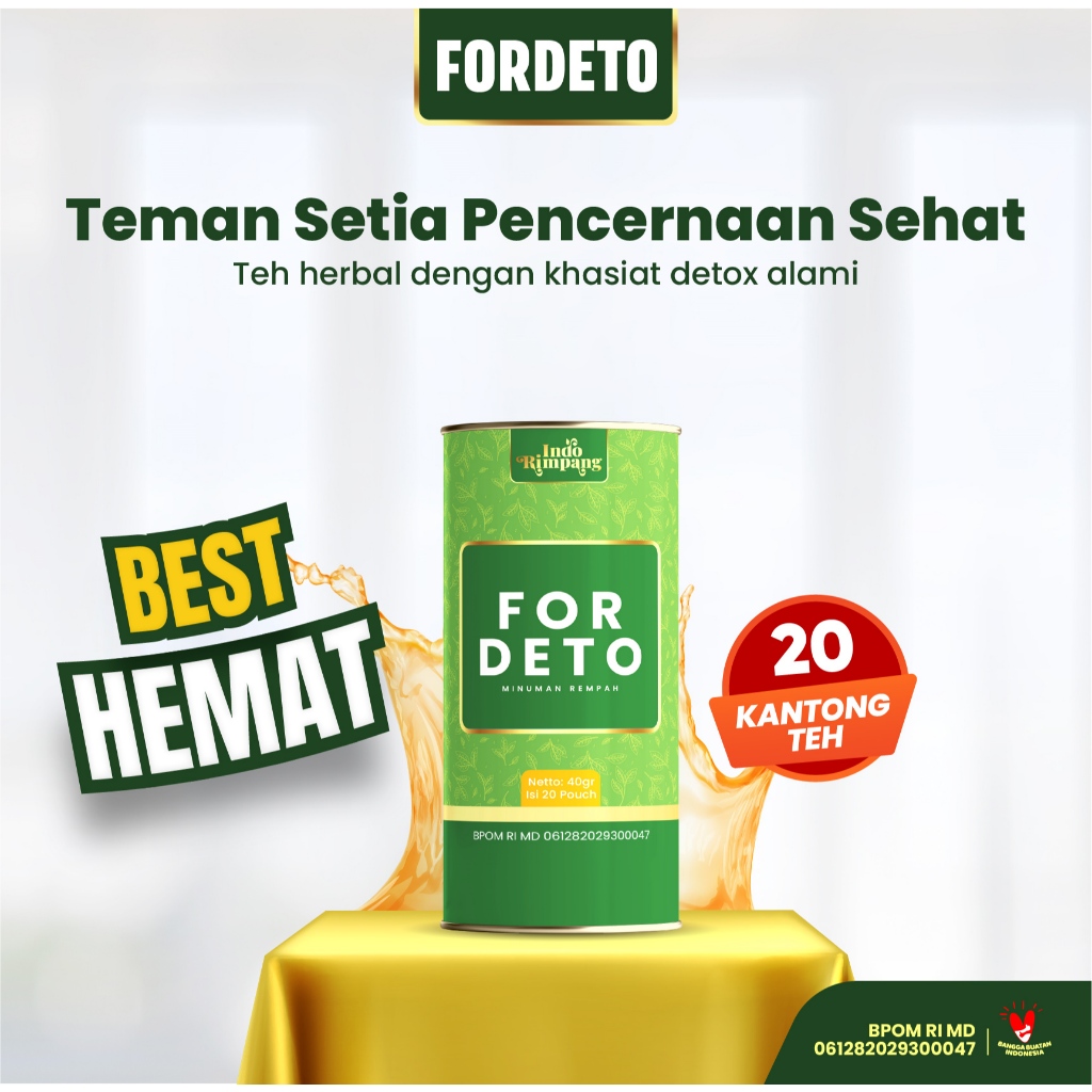 

For Deto Teh Herbal Detox BPOM - Teh Herbal Pelancar Pencernaan Mengkudu, Kunyit, Dan Temulawak