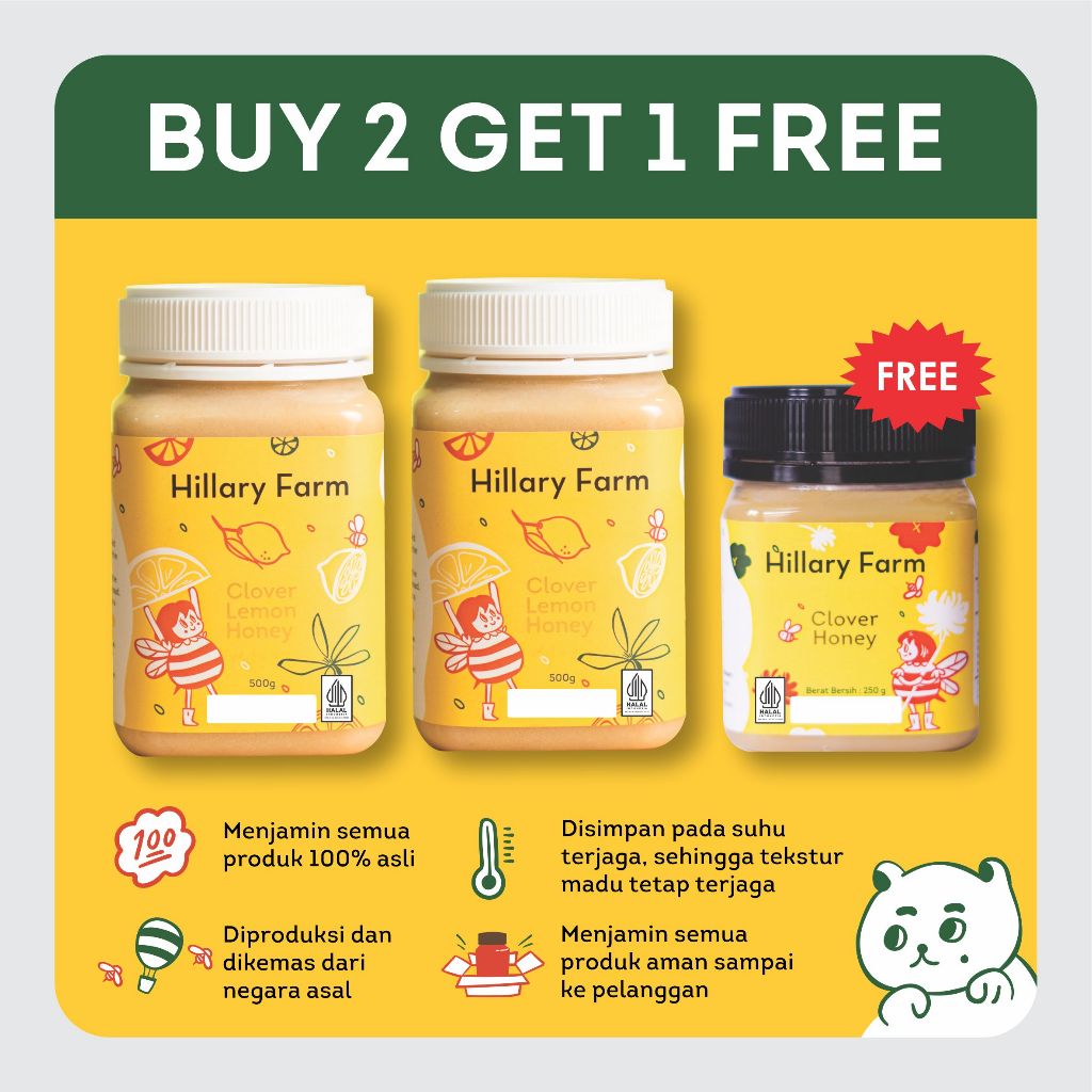 

2 Clover Lemon Honey Free Madu