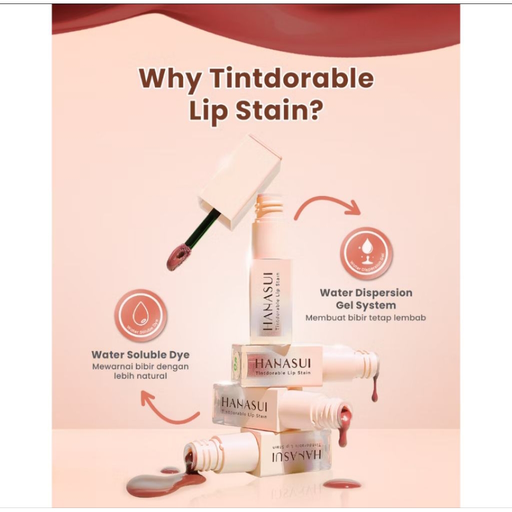 Hanasui tintdorable lip stain 05 coral
