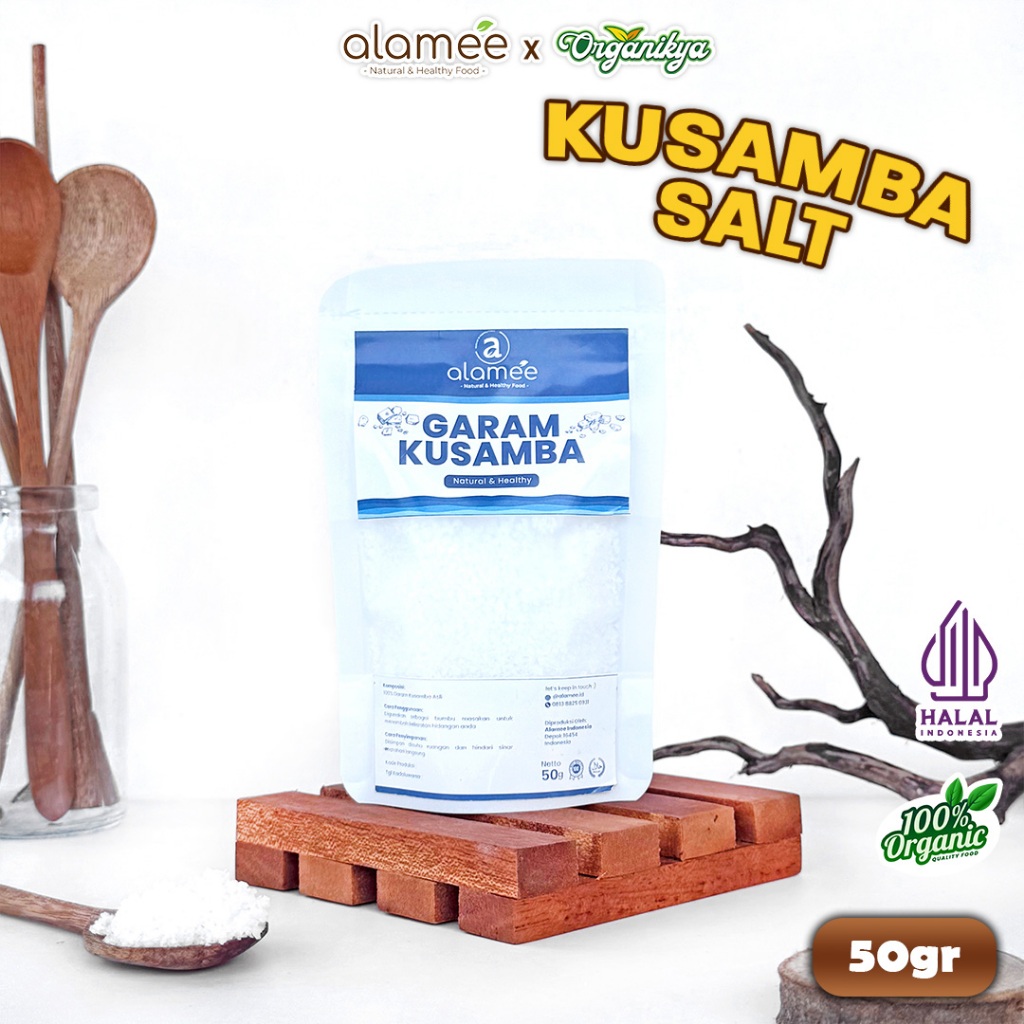 

ALAMEE Garam Kusamba Sea Salt Laut Bali 50gr Organik Murni Natural Alami Organic Lokal organikya