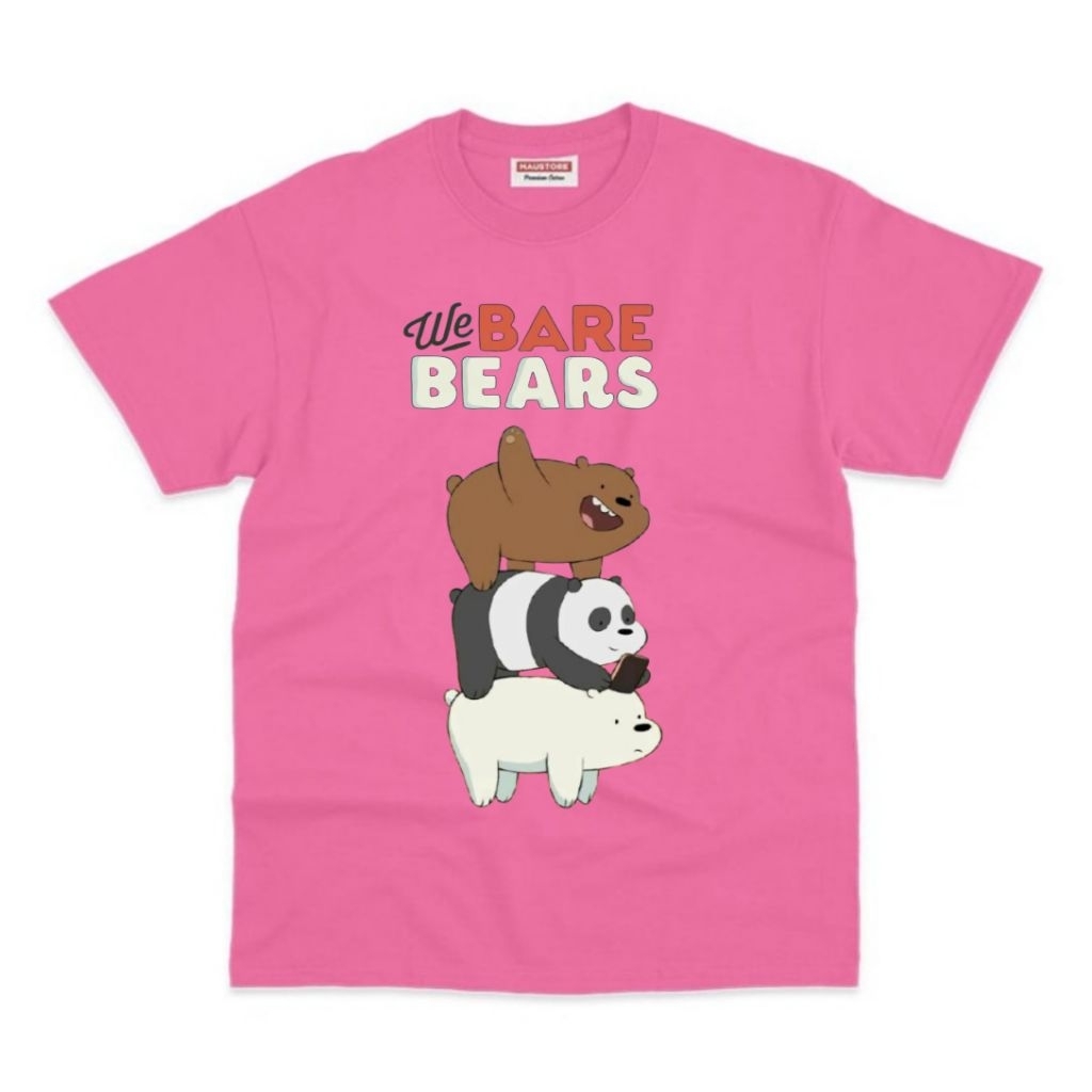 BAJU ANAK KAOS ANAK GAMBAR KARTUN WE BARE BEARS TERBARU