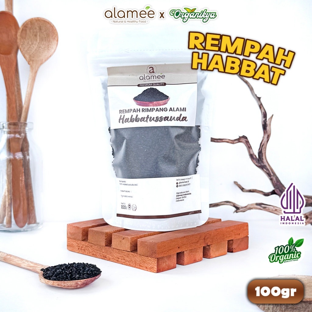 

ALAMEE Biji Jintan Hitam Habbatussauda Jinten Habatusauda Original Asli 100 gram organikya