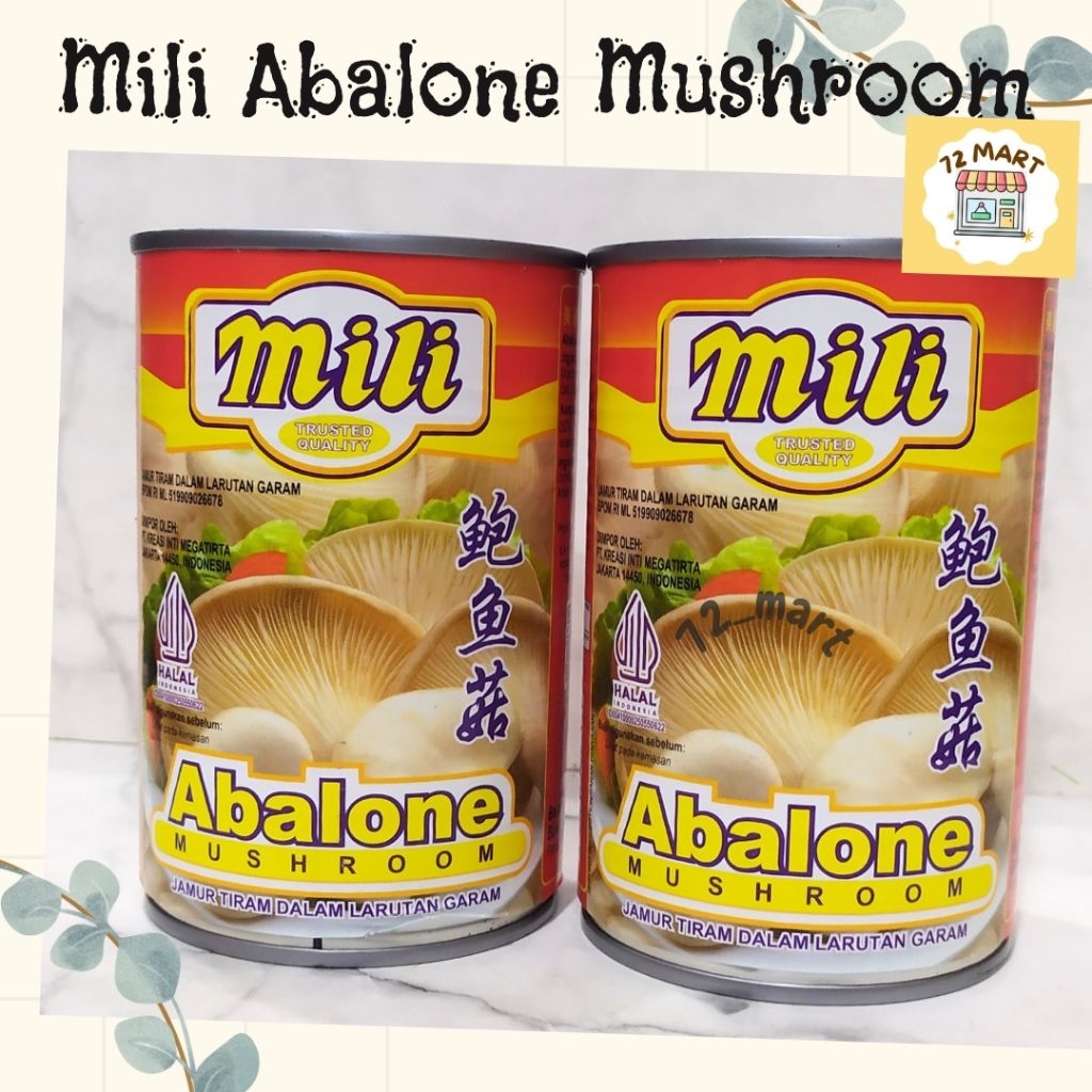 

Mili Abalone Mushroom 400gr/Jamur Tiram Kaleng/