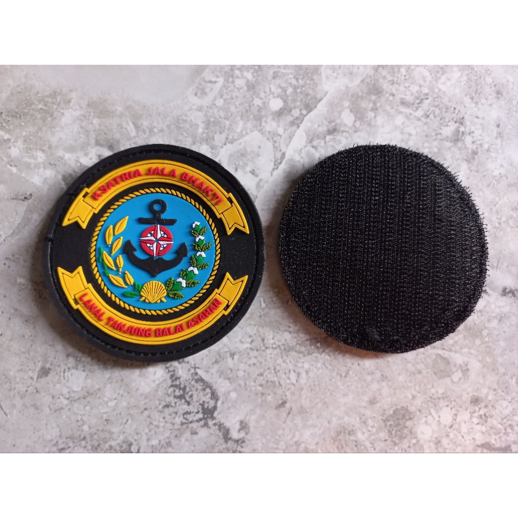 PATCH RUBBER LOGO KSATRIA JALA BHAKTI LANAI TANJUNG BALAI ASAHAN- TEMPELAN EMBLEM KARET KSATRIA JALA