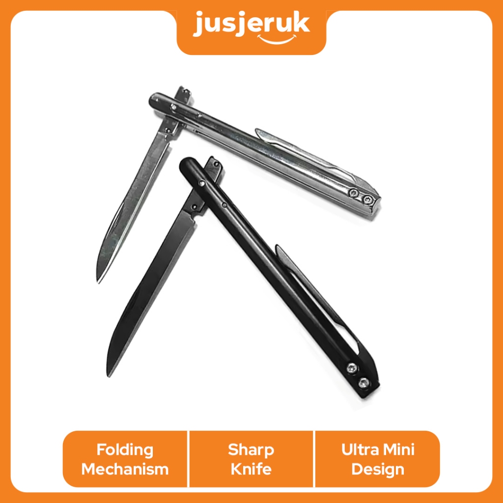 JFactory Folding Knife Survival Pisau Lipat Mini Portable Keychain Survival Knife Tactical