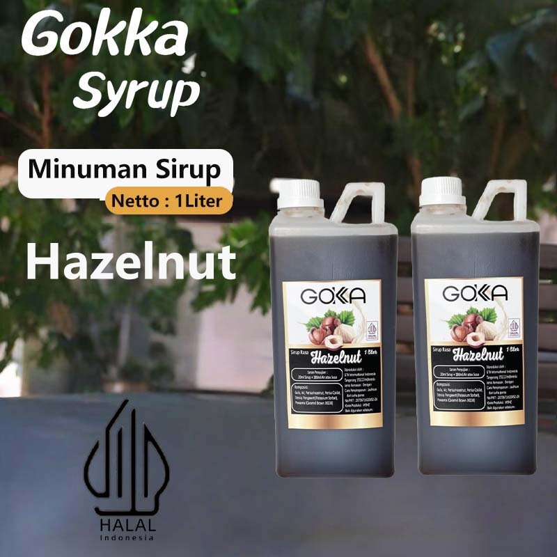 

GOKKA Sirup Minuman Rasa Hazelnut 1L Syrup / Hazelnut Juice