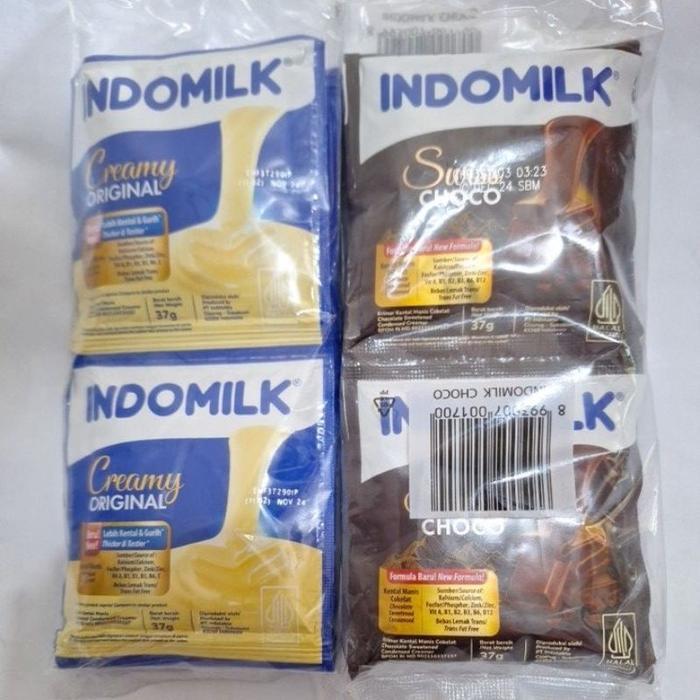 

INDOMILK COKLAT SACHET KENTAL MANIS Susu kental manis indomilk sachet 1 renceng