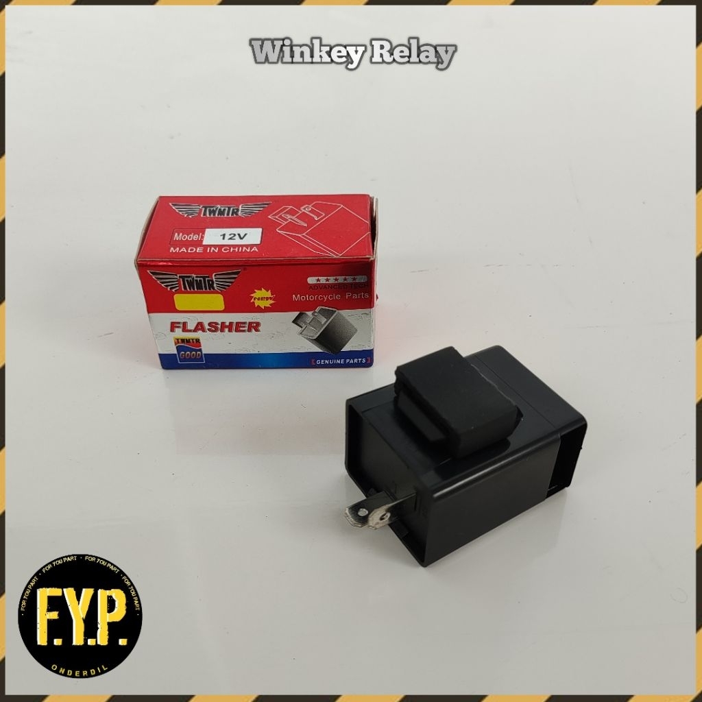 Relay Flaseh Plaser Bunyi Lampu Sein Sen 12V Motor Viar Karya Kaisar Jialing Roda Tiga