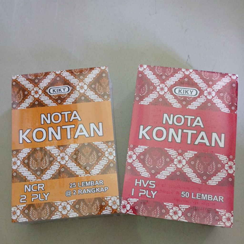 

Nota Kontan Kiky 1 Ply / 2 Ply Kecil ( 1 pak isi 10 pcs )