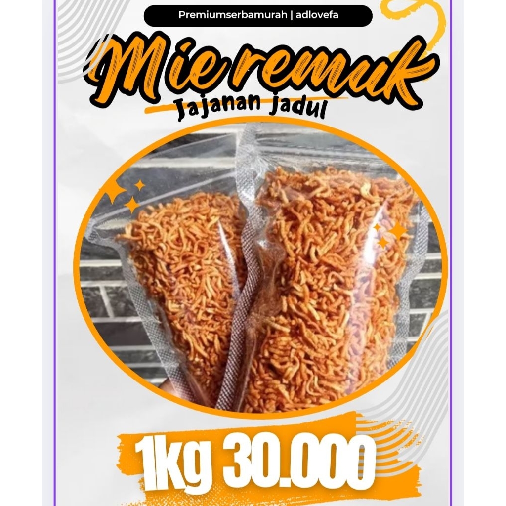 

MIE REMUK JAJANAN JADUL 1KG GURIHASIN