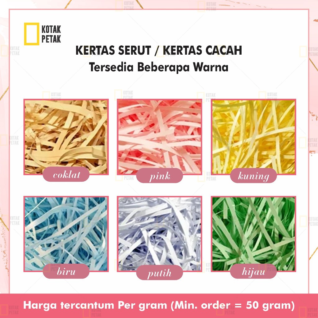 

Kertas Cacah Serut Hampers / Paper Shredder