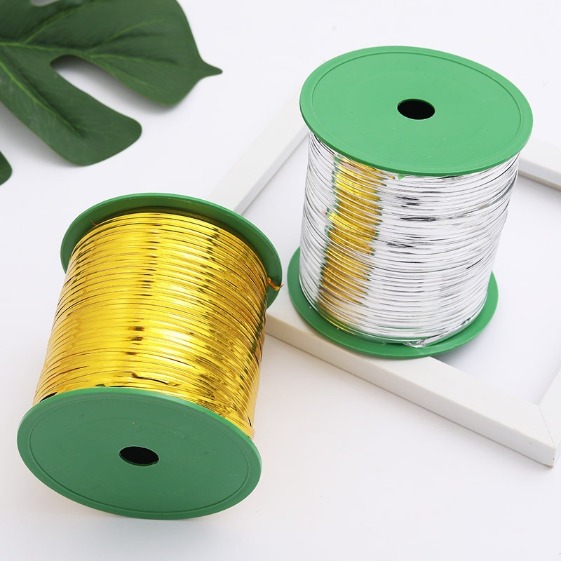 

Tali Kawat Pita Pengikat Metalik Sovenir Twist Roll 300 Yard PT08